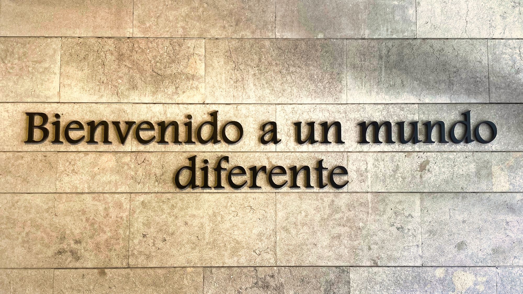 Entrance signage at an ILUNION hotel reading Bienvenido.